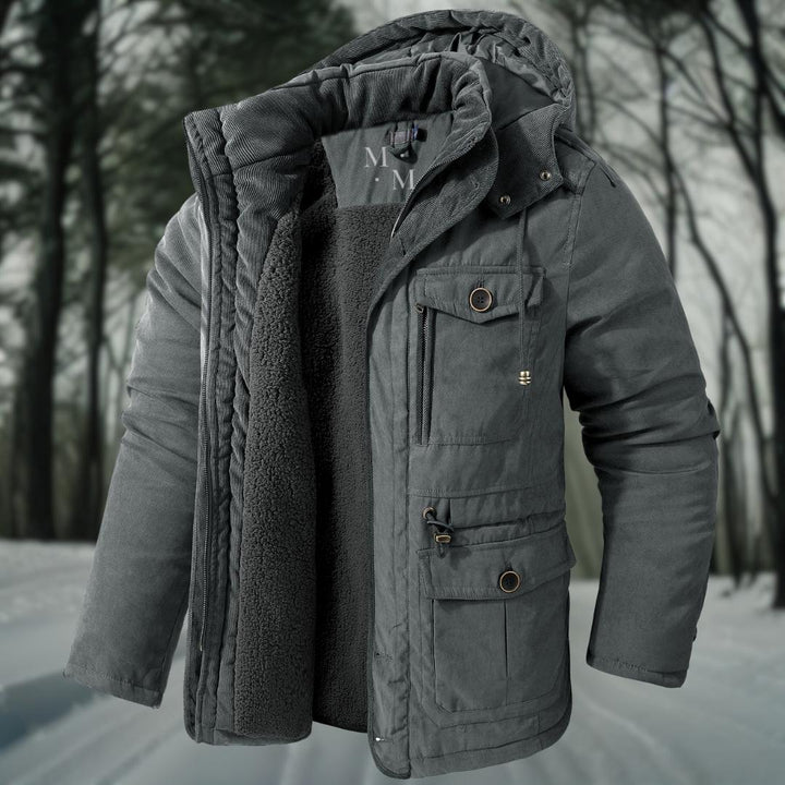 Bequeme, warme Herren-Winterjacke, ideal für Outdoor und Stadt. Hält zuverlässig warm.