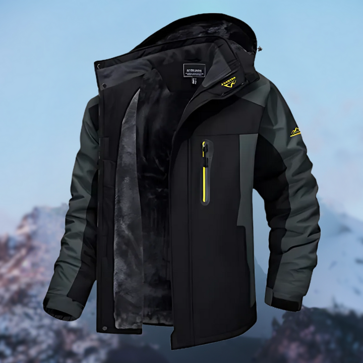 Stilvolle Herren Winterjacke; warm & wasserfest; ideal als Winterparka oder casual Outdoor-Jacke.