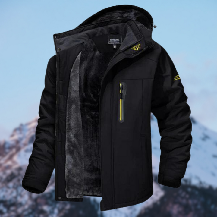 Komfortable Herren Winterjacke, schützt zuverlässig vor Kälte und Nässe; stilvoller Begleiter für den Winter.