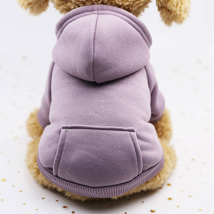 Herbst & Winter Hundekleidung: warmer Haustier Hoodie in bunten Farben, bequemer Sportstil für Welpen.