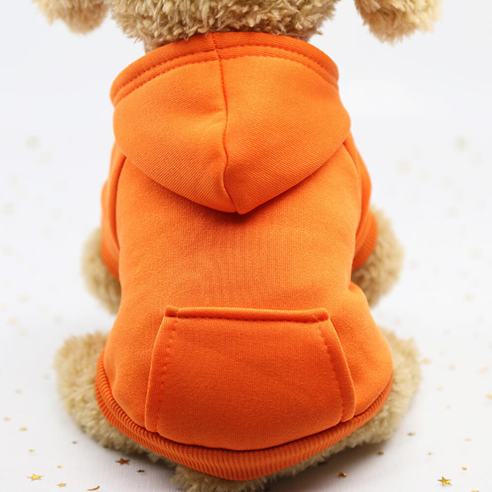 Komfortabler Haustier Hoodie, warmer Winterpullover für Hunde & Welpen, bunte Hundekleidung im Sportstil.