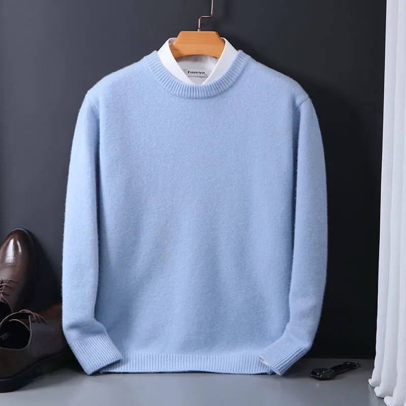 Komfortabler Herren Rundhals-Pullover, ideal für kalte Wintertage. Ein warmer und stilvoller Freizeitpullover.