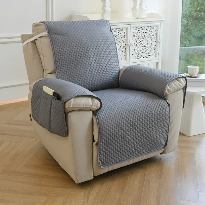 Schutzbezug für Sofa, einfarbig; wasserabweisend, elastisch, schmutzabweisend & pflegeleicht, aus Polyester.