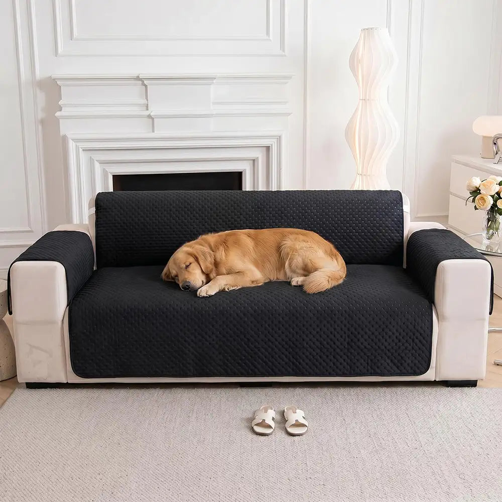 Robuster, wasserabweisender Möbelschutz für Sofas; einfarbig & elastisch, passt perfekt ins Wohnzimmer.
