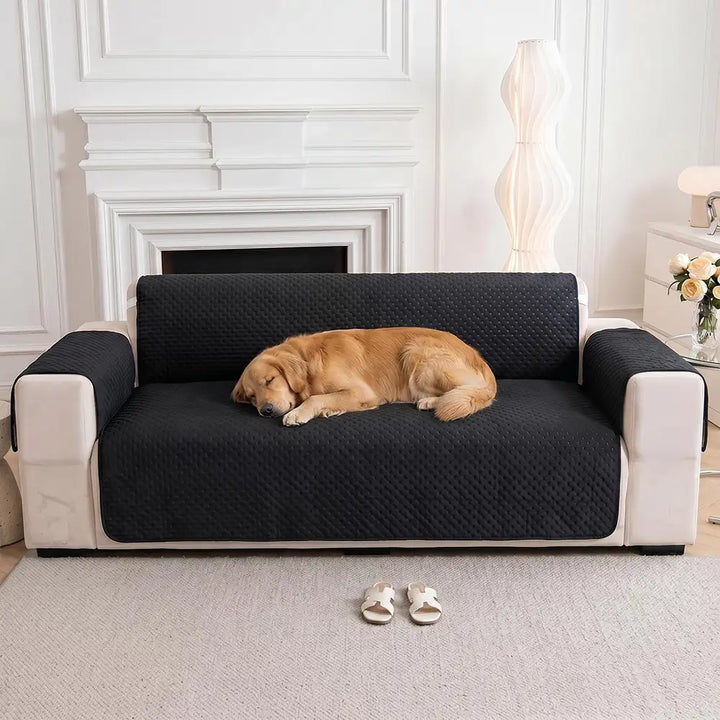 Robuster, wasserabweisender Möbelschutz für Sofas; einfarbig & elastisch, passt perfekt ins Wohnzimmer.