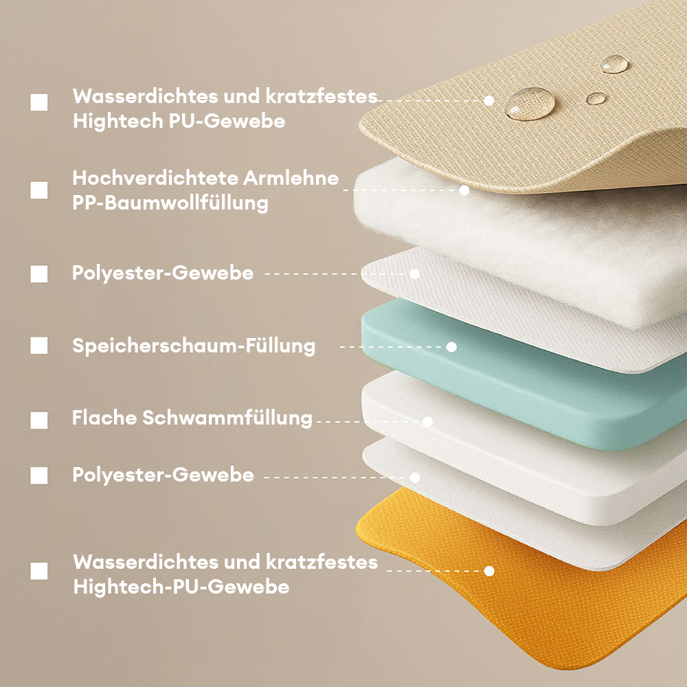 Komfortable Hundematte für draußen, farbblockiert, wasserdicht und waschbar.