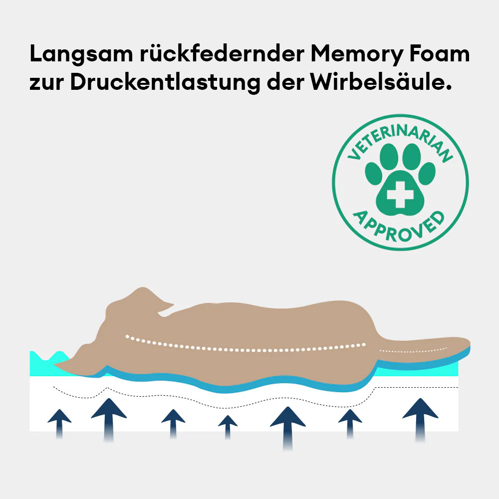 Farbblockierte Outdoor-Hundematte, wasserdicht, kratzfest, optimaler Schlafkomfort.