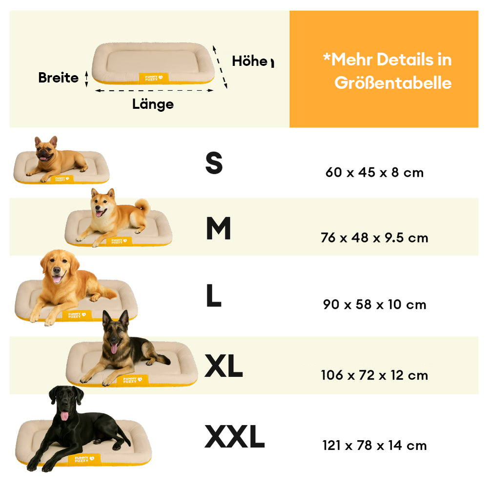 Orthopädische Outdoor-Hundematte, leicht zu reinigen, wasserdicht und langlebig.
