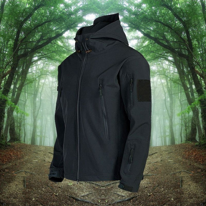 Wasserdichte Herren Outdoorjacke, winddicht & atmungsaktiv, ideal für Wanderungen und Freizeit.