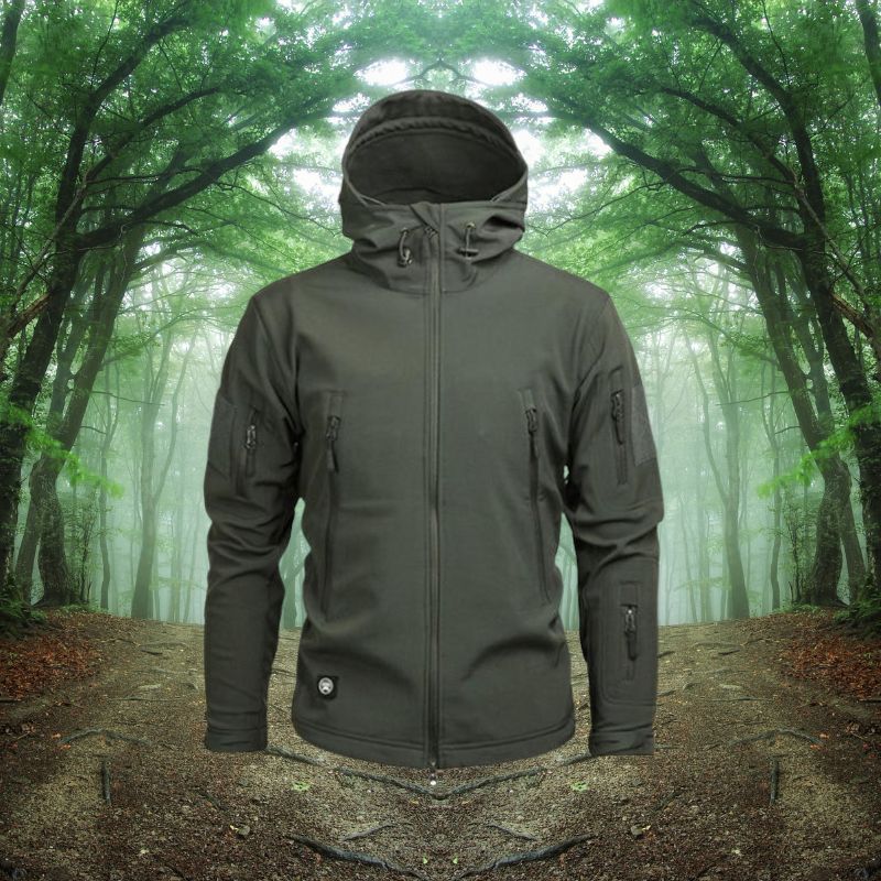 Komfortable Herren Wanderjacke, wasserdicht & winddicht, atmungsaktiv, perfekt für lange Trekking-Touren.