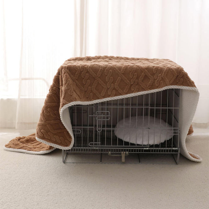 Waschbare, hygienische Hundedecke. Wasserfeste Kuscheldecke aus weichem Fleece, langlebig und warm für Ihr Haustier.