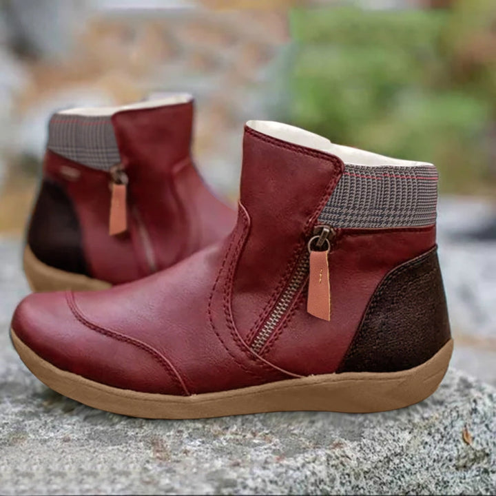Damen Komfortstiefel, wasserdicht und orthopädisch, bieten optimalen Halt und Gesundheit im Winter.