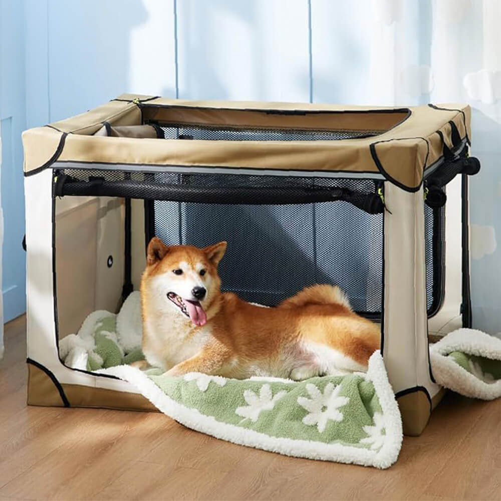 Schutzdecke für Hunde: Wasserdichte Sherpa Decke mit weichem Wolkenmuster; langlebig.