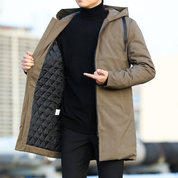 Herren Gabriel Parka in Schwarz, wasserdicht & gefüttert. Warme Kapuzenjacke für Komfort in Herbst & Winter.