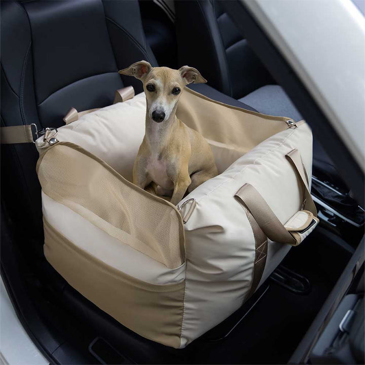 Hochwertiger Hunde-Autositz für sicheren & komfortablen Transport im Auto, wasserdicht.