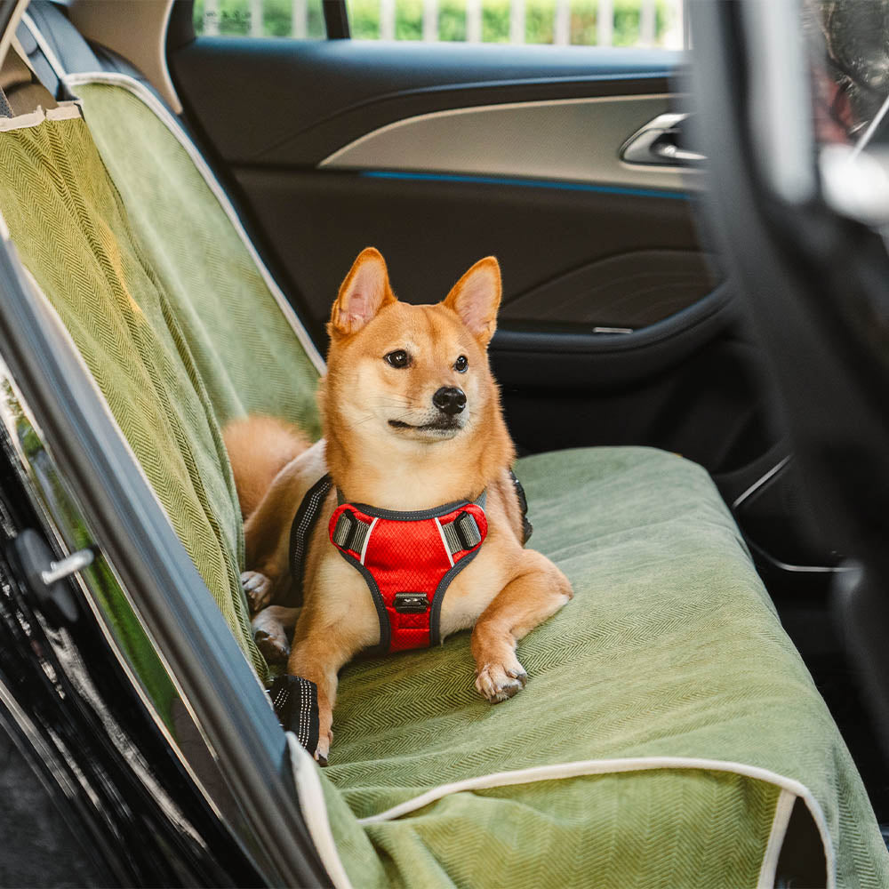 Universeller Hunde Sitzschutz, wasserdicht, passt in jedes Auto, schützt vor Kratzern und Haaren.