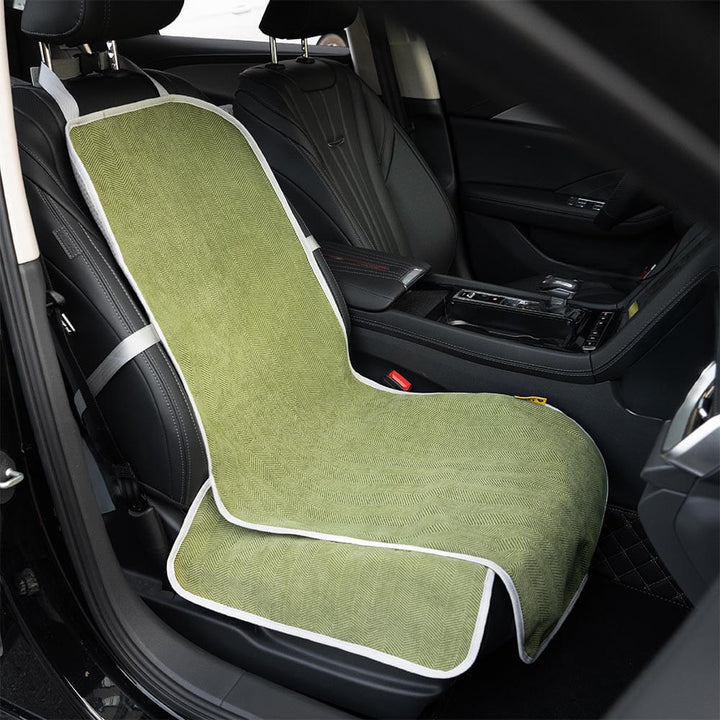 Eleganter wasserdichter Hunde Autositzbezug aus Chenille, schützt stilvoll vor Nässe & Schmutz.