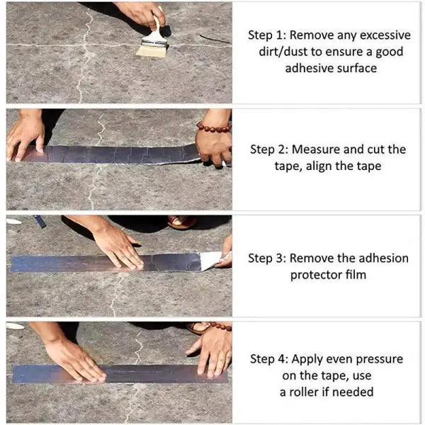 Kältebeständiges Butyl Reparaturband mit Aluminiumfolie. Zuverlässiges Dichtband für Rohre, Fugen & Hausreparatur.