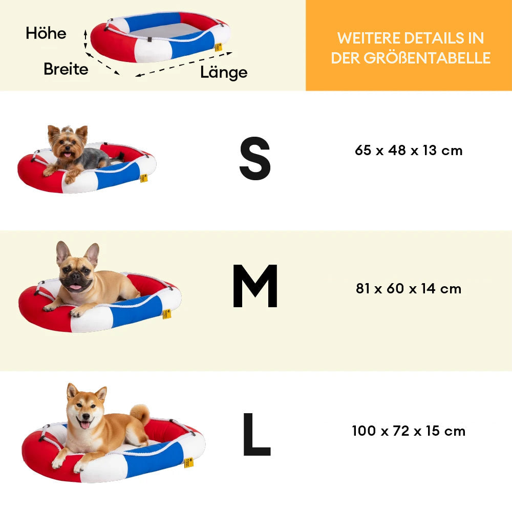 Stilvolles Katzenbett Boots-Design, wasserdicht & kühlend. Macht den Sommer für Ihre Katze angenehmer.