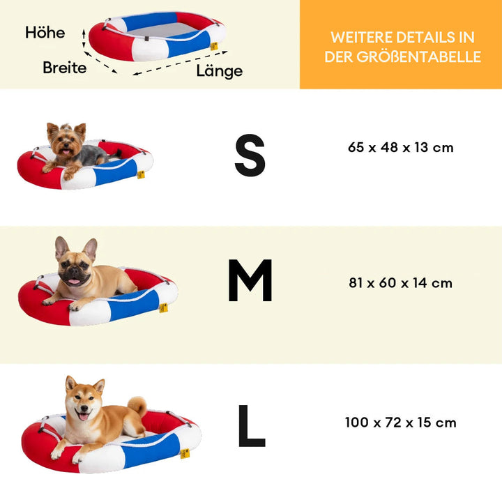 Stilvolles Katzenbett Boots-Design, wasserdicht & kühlend. Macht den Sommer für Ihre Katze angenehmer.