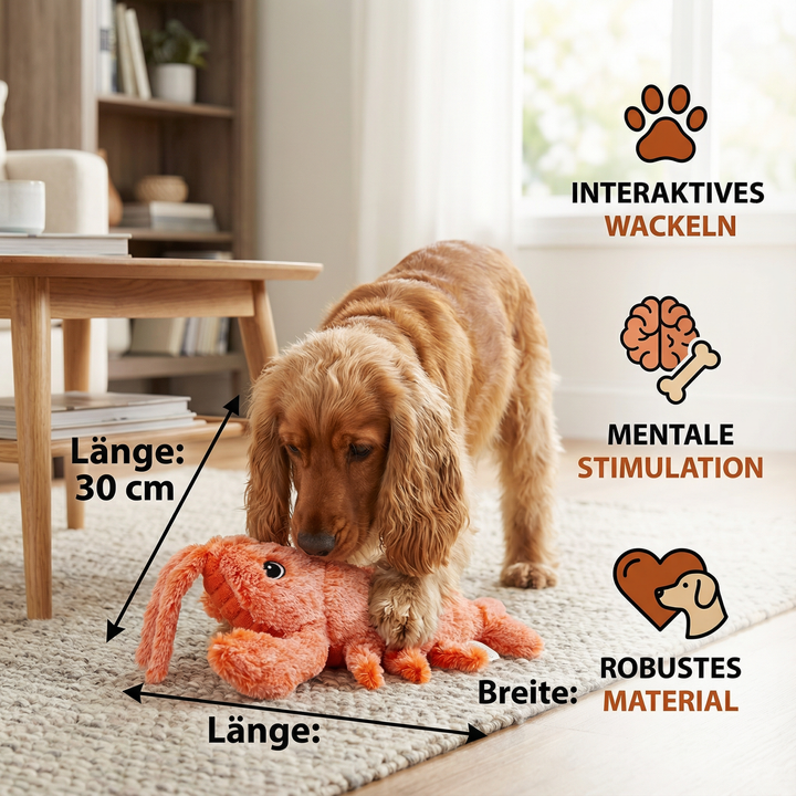 Detailreiches Wackel-Hummer Hundespielzeug, interaktiv & sicher. Tolles Zubehör für aktive Hunde & Welpen.