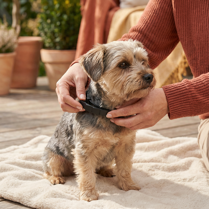 Zecken- & Flohschutz-Halsband für Hunde & Katzen. Natürlicher, wasserdichter Langzeitschutz für Haustiere.