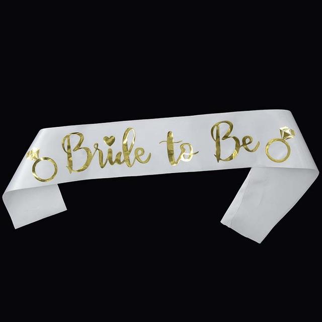 Satin Schärpe "Braut" für den Junggesellenabschied, elegantes Party-Accessoire für die Feier.