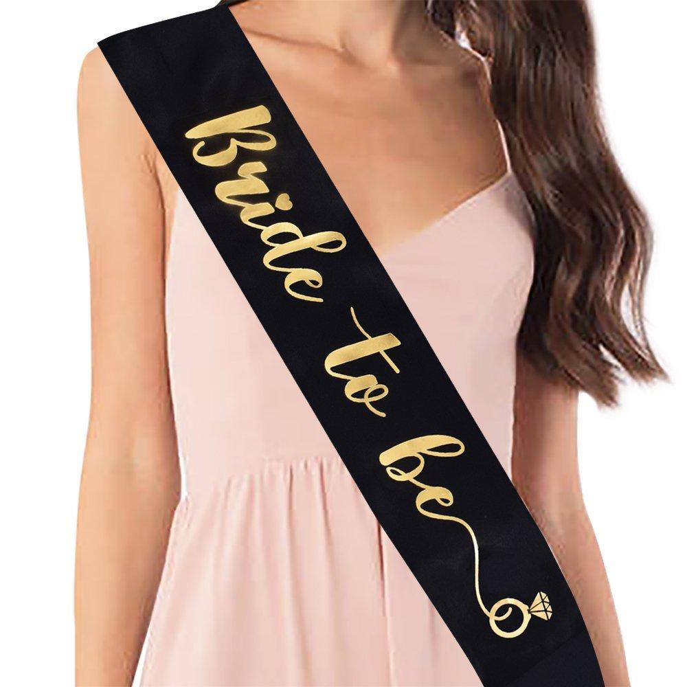 Brautparty Schärpe "Braut" aus hochwertigem Satin, elegantes JGA Accessoire für die Feier.