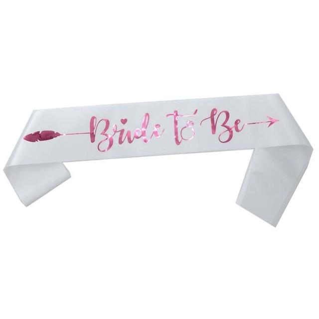 Junggesellenabschied Schärpe "Braut", Satin, elegantes Statement für die Feier und Brautparty.