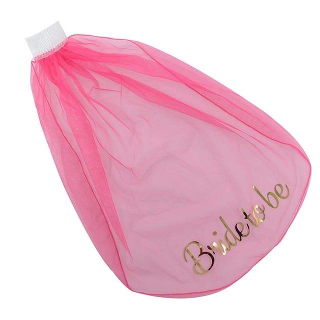 Rosa Satin Schärpe "Team Braut", ideales Accessoire für den Junggesellenabschied und die Feier.