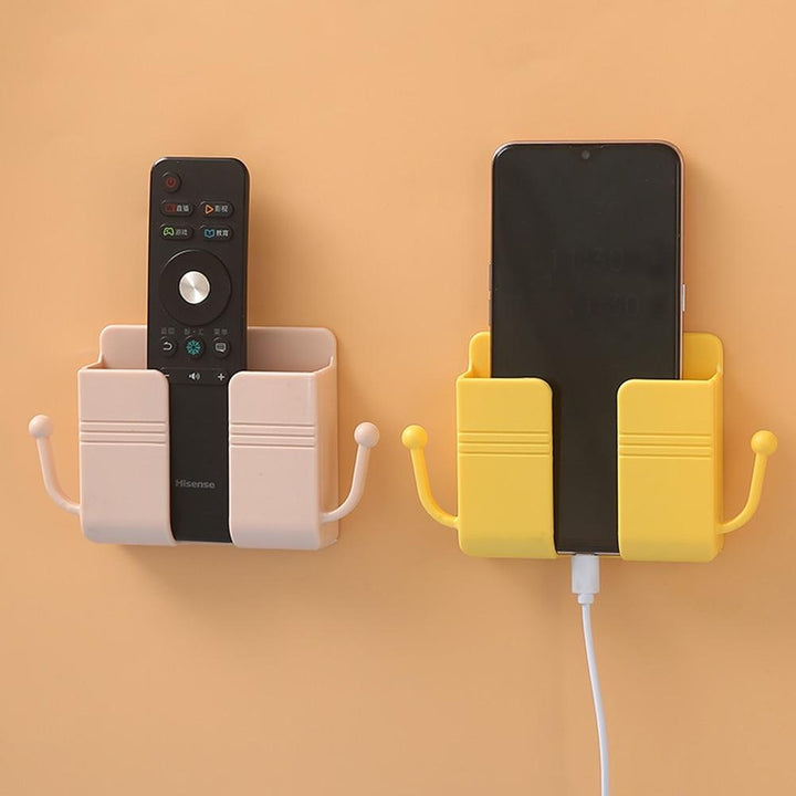 Platzsparende Wandaufbewahrungsbox für Handy & Fernbedienung; schafft Ordnung und hält Oberflächen frei.
