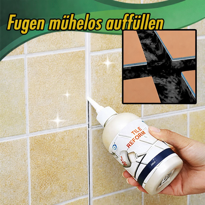 Fugenstift zum einfachen Füllen & Auffrischen weißer Fliesen-Fugen, wasserdicht & schimmelresistent.