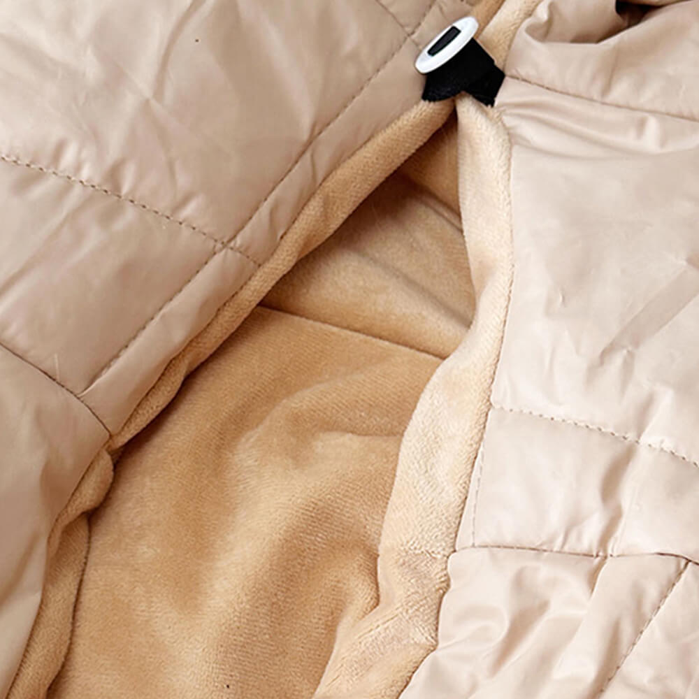Warme Tiertransporttasche aus Plüsch für Hunde und Katzen, bequem und faltbar. Perfekt für Reisen.