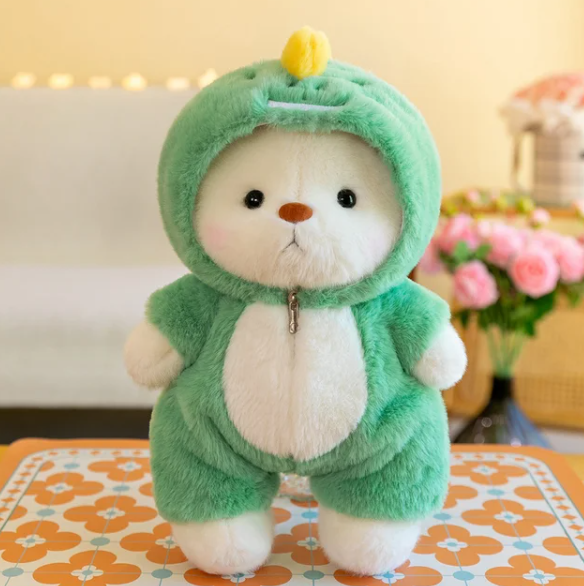 Mittelgroßer Plüsch-Teddybär, perfekt für kleine Kinderhände zum Greifen, Spielen und Kuscheln.