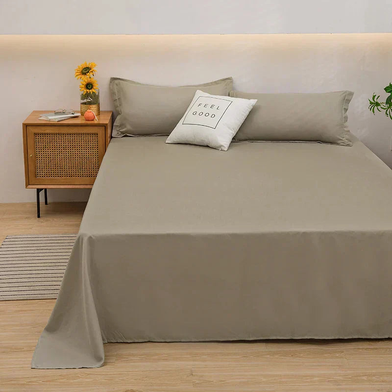 Eleganter Leinen-Bettbezug SoftLuxe in neutralem Ton. Verleiht jedem Schlafzimmer eine edle, moderne Note.
