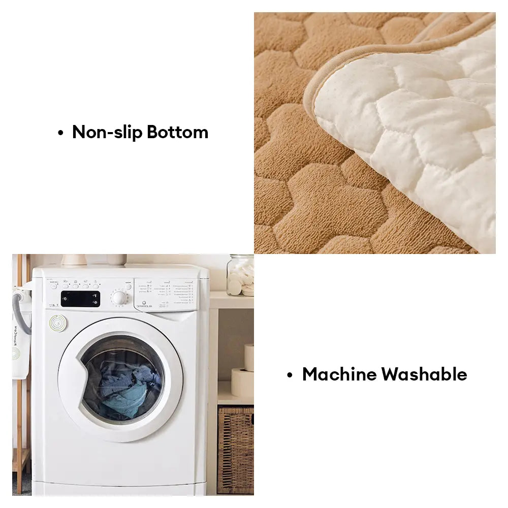 Funktionaler Plüsch-Couchbezug, schützt vor Krallen, Haaren & Schmutz. Waschbar.