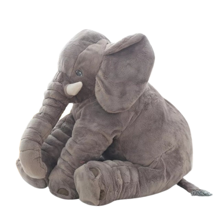 Weiches 40cm Plüsch Elefanten Kuschelkissen für Babys & Kinder. Ideales Plüschtier & Dekokissen fürs Kinderzimmer.