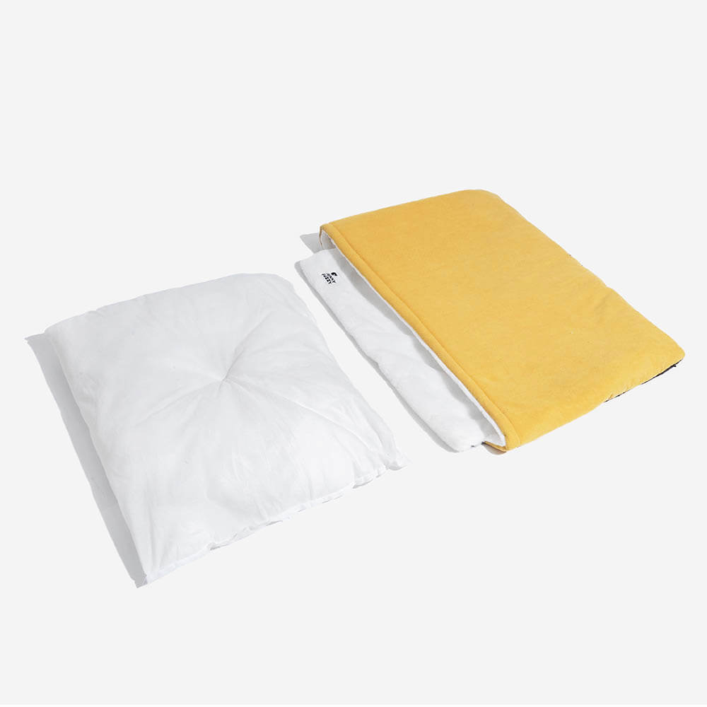 Gemütlicher Hundeschlafplatz: Runder Welpenschlafsack, extrem weiches Kuschelbett für kleine Hunde.