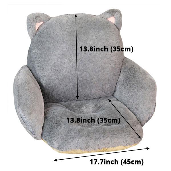 Plüschkissen in Tierform, weich und warm, perfekt als Sitzunterlage für Kinder & Erwachsene.