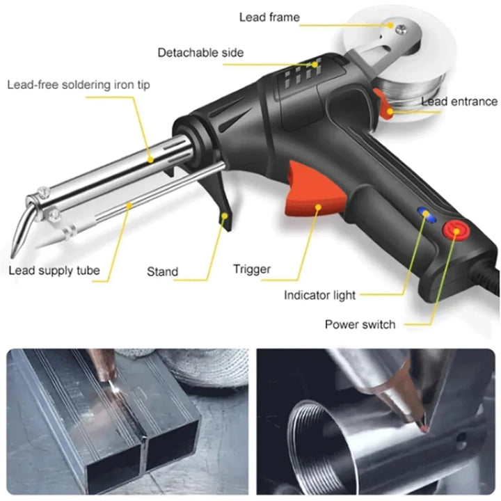 WeldMaster Pro, vielseitiges Schweißgerät und Lötkolben. Ideal für professionelles Handwerk und schnelle Reparaturen.