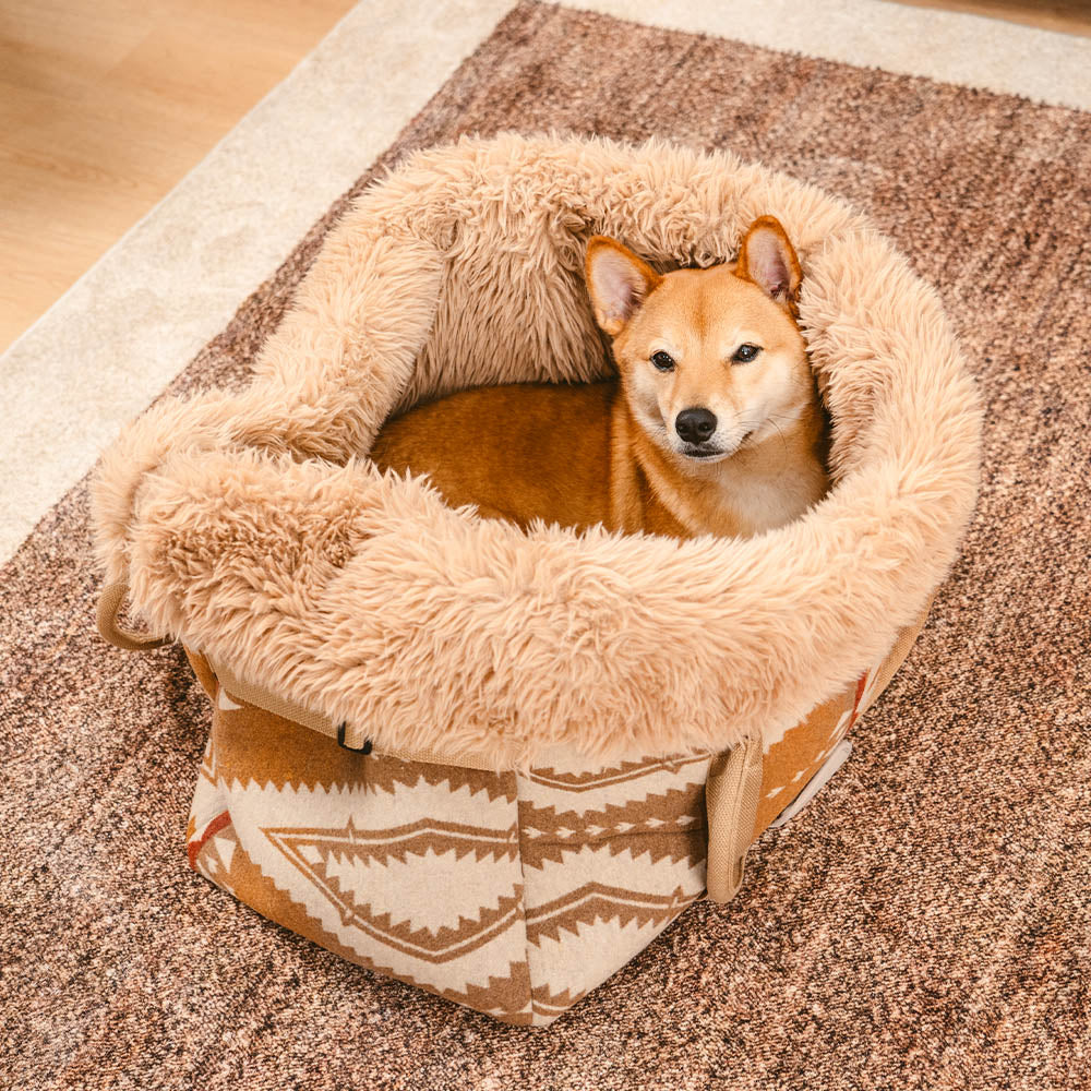 Praktische Transportbox & gemütliches Tierbett für kleine Hunde & Katzen, wendbar und robust.