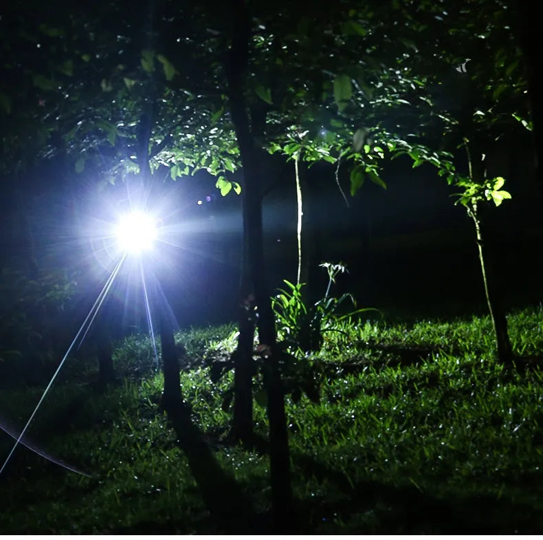 Kompakte, wiederaufladbare Kopflampe für Wandern, Joggen und Angeln bei schlechten Lichtverhältnissen.