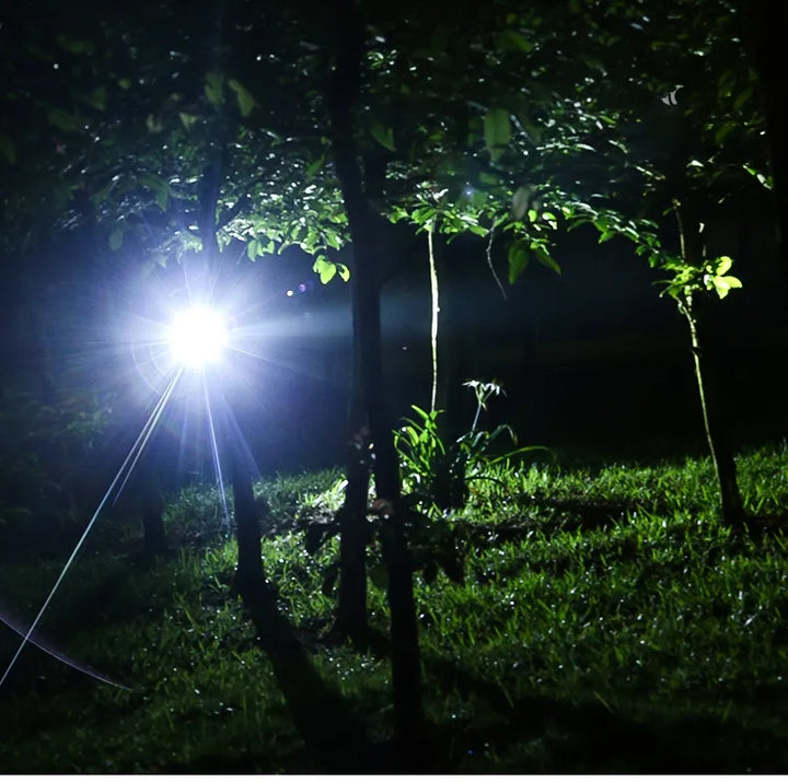 Kompakte, wiederaufladbare Kopflampe für Wandern, Joggen und Angeln bei schlechten Lichtverhältnissen.