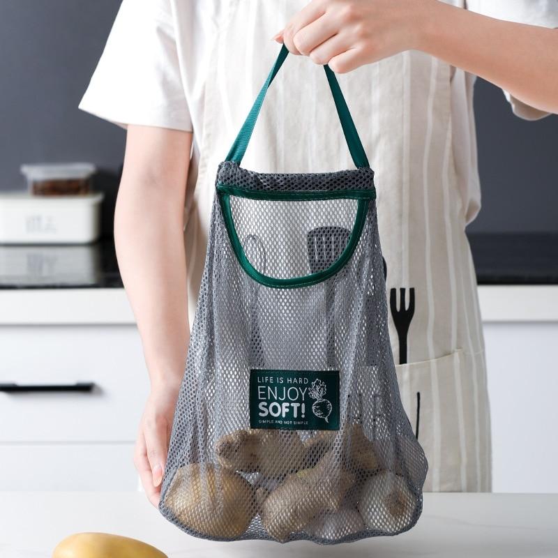 Wiederverwendbarer Netzbeutel für Obst & Gemüse. Ideal zur nachhaltigen Küchen-Aufbewahrung & Frischhaltung.