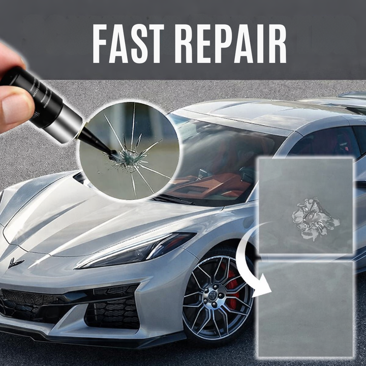 Windschutzscheiben Reparaturkit für unsichtbare Glasreparatur. Repariert Steinschläge am Autoglas einfach.
