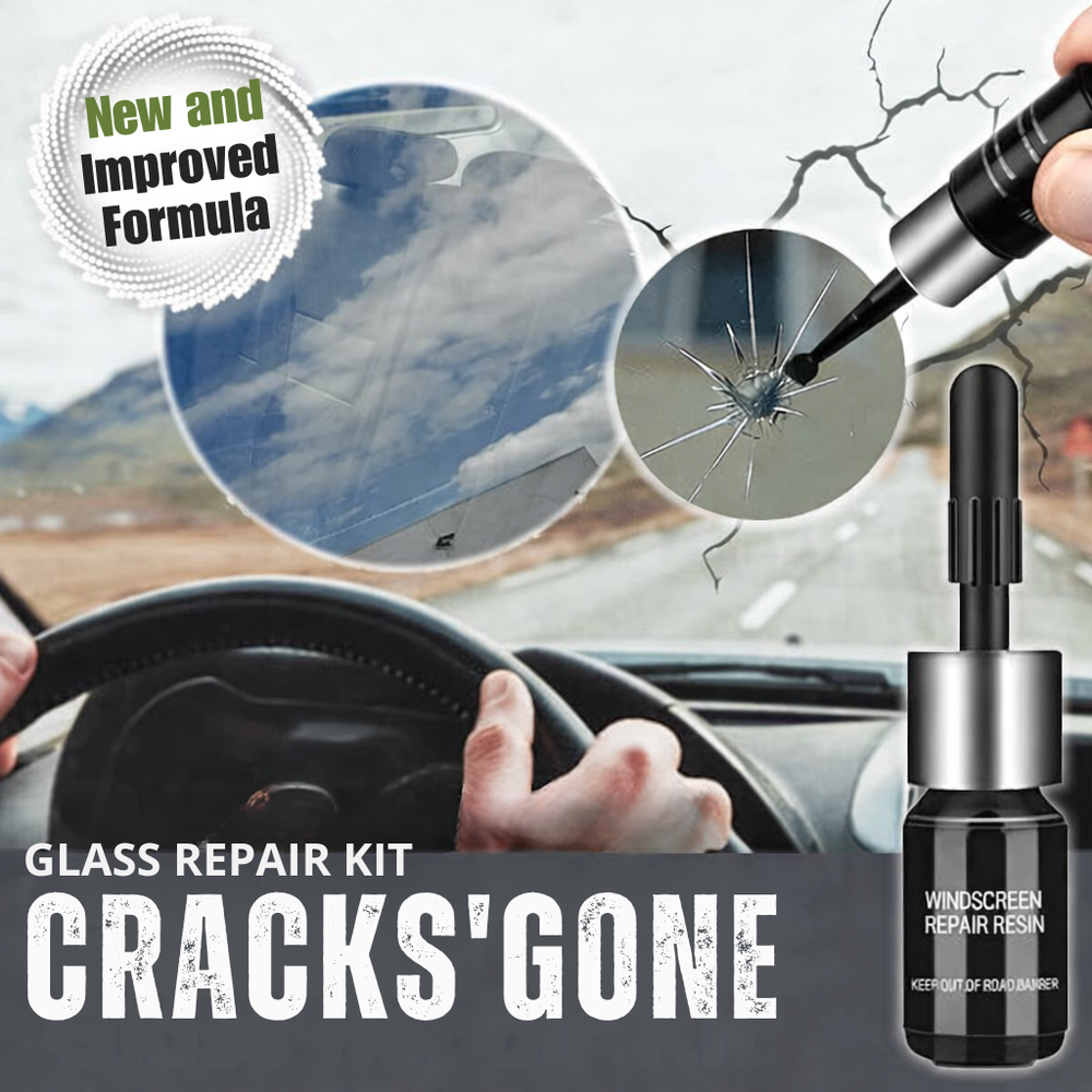 DIY Windschutzscheiben Reparaturkit. Schnelle, einfache Selbstreparatur von Steinschlägen & Glasbruch am Autoglas.
