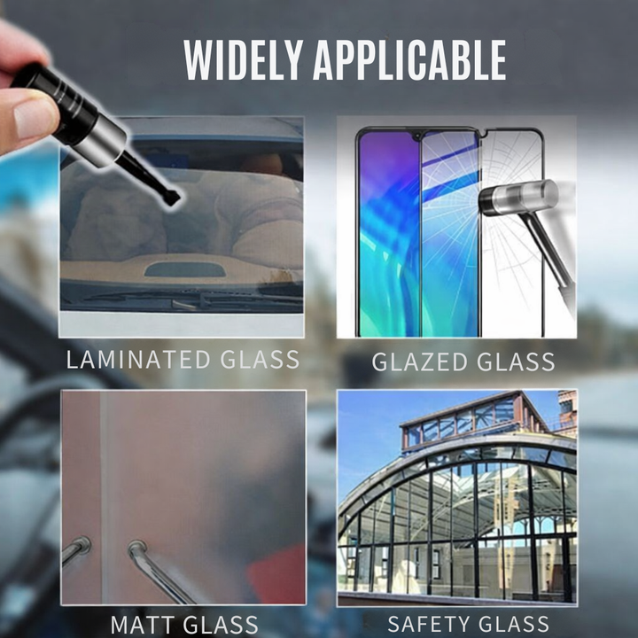 Autoglas Reparaturkit: Unsichtbare Beseitigung von Steinschlägen an der Windschutzscheibe. Für klares Autoglas.