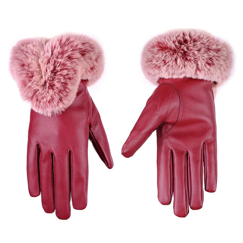 Komfortable Damenhandschuhe (Einheitsgröße) für den Winter. Kuschelig, warm und modebewusst.