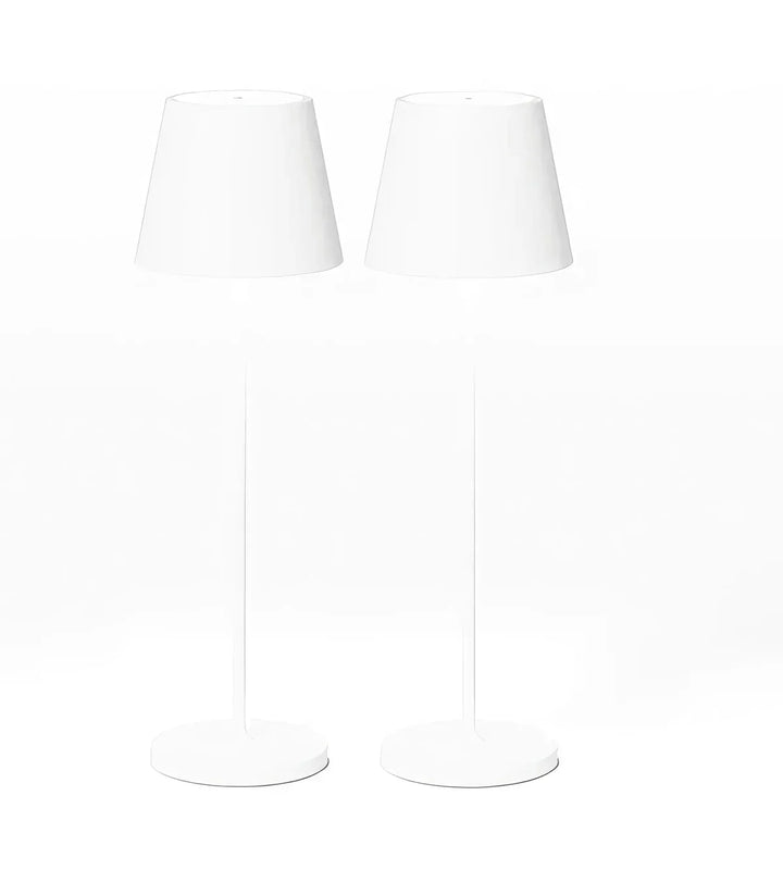 Elegante, dimmbare LED Tischlampe. Tragbar, kabellos, Akku-betrieben. Perfekt als Deko- & Outdoor-Lampe.
