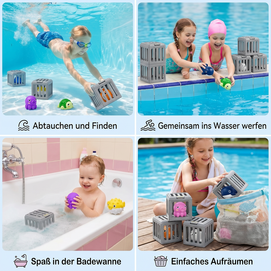 Ideales Sommerspielzeug: Kinder Tauchspielzeug Set für aufregende Wasseraktivitäten & Pool-Abenteuer.